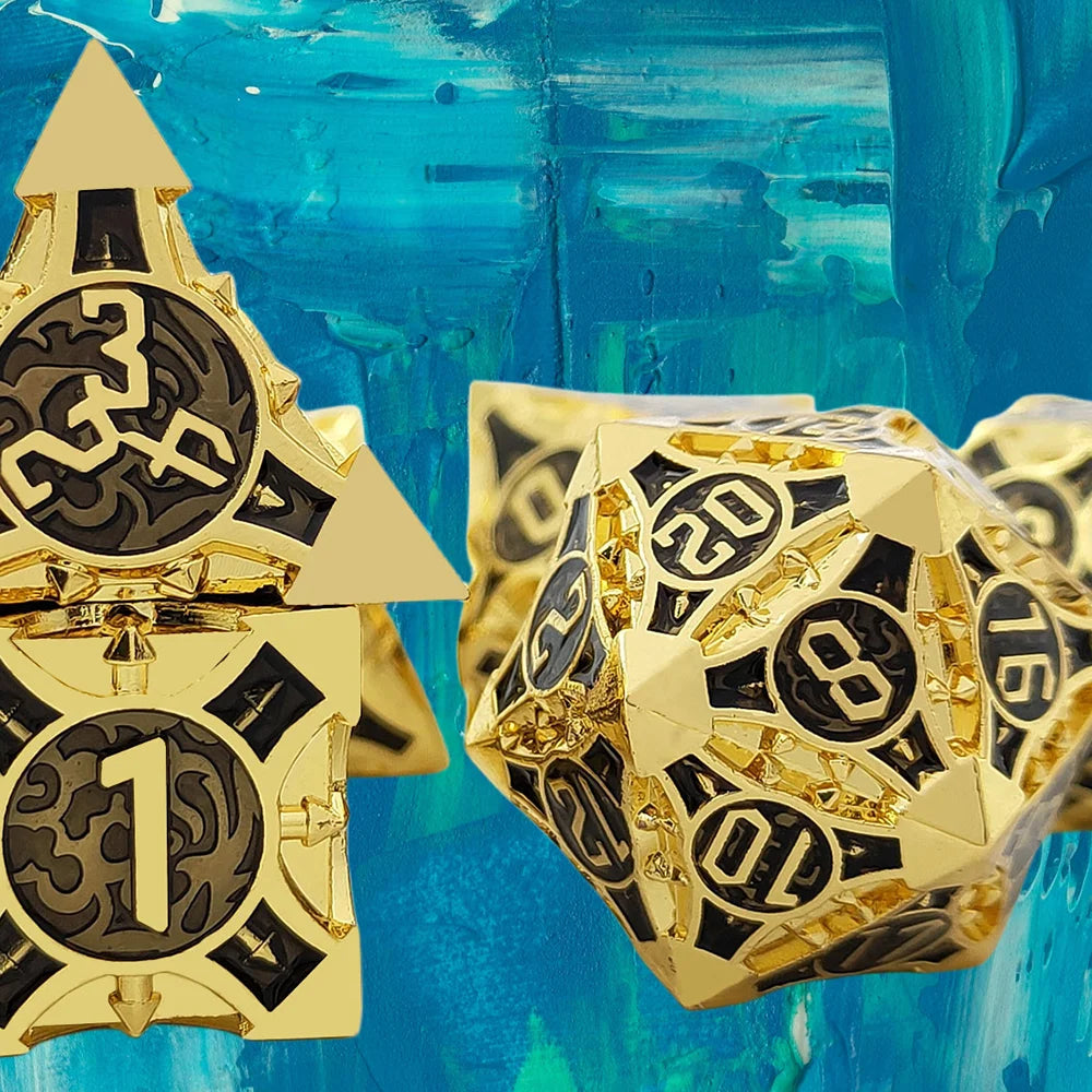 Zinc Alloy Metal Polyhedral D&D Dice Set