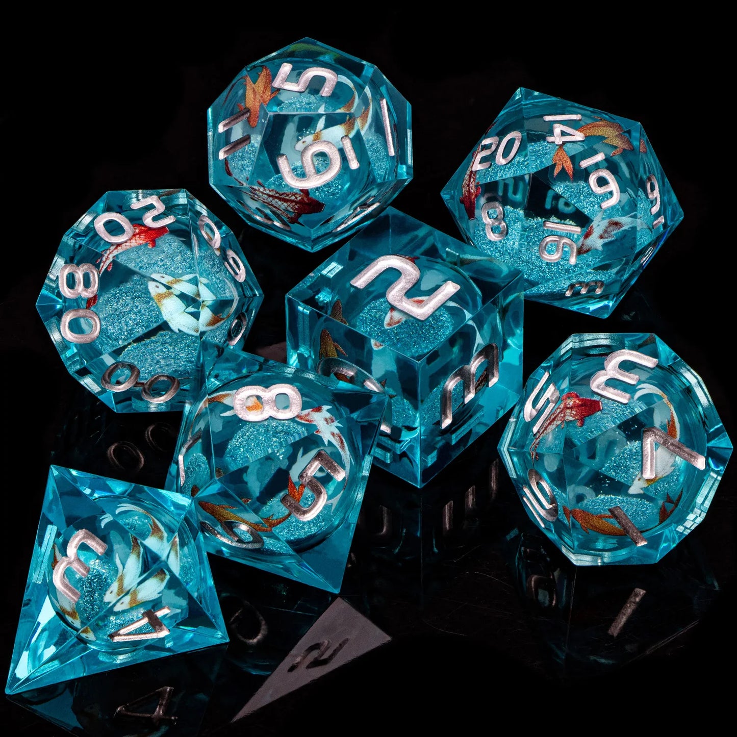 DnD D20 Liquid Eye/Ring/Sphere Dice Sets