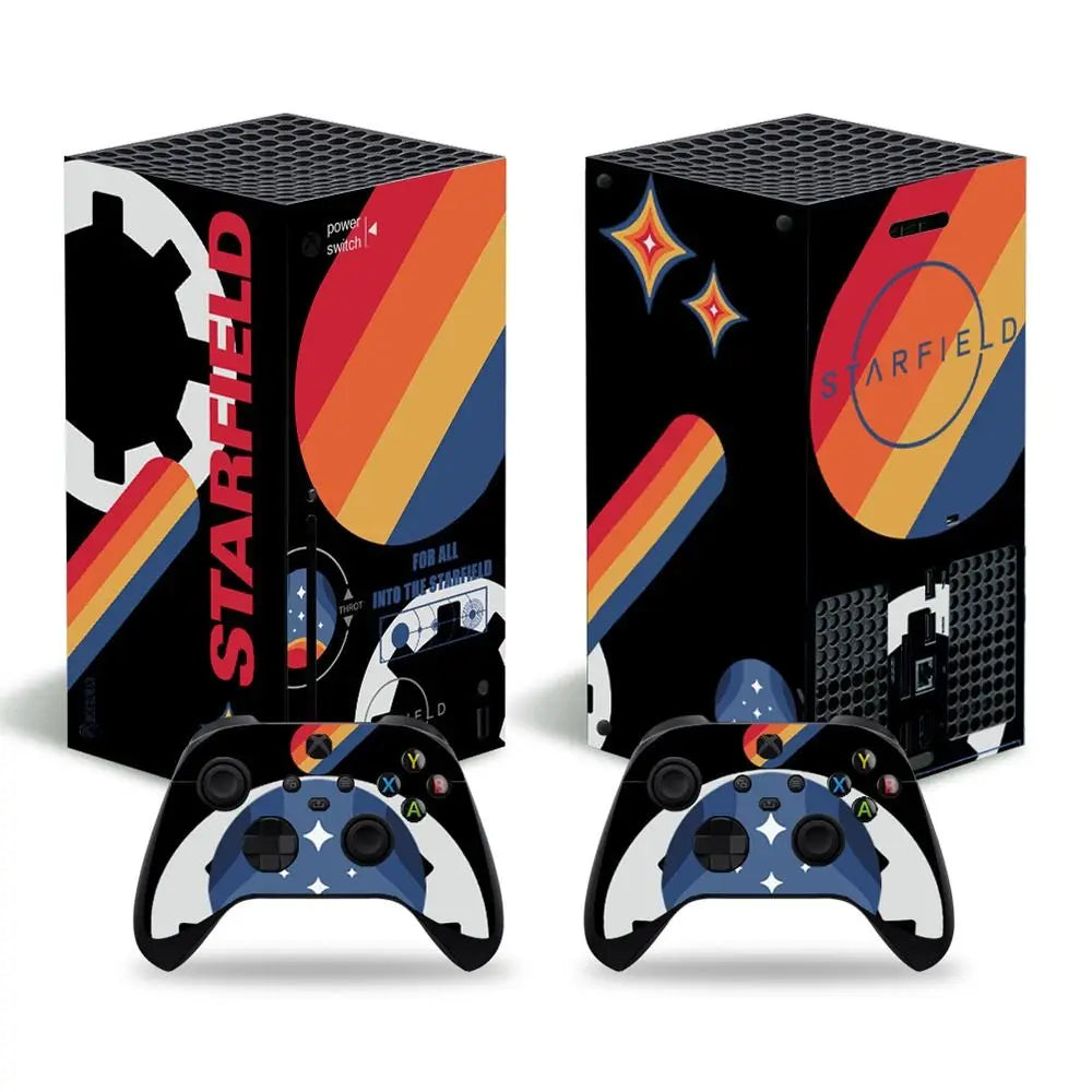 Starfield Custom Vinyl Decals for Series X Console & Controller