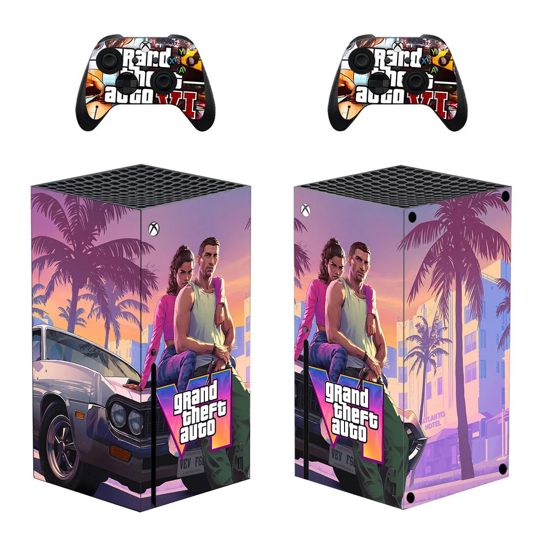 GTA VI Decal Skins for Series X Console & Controller