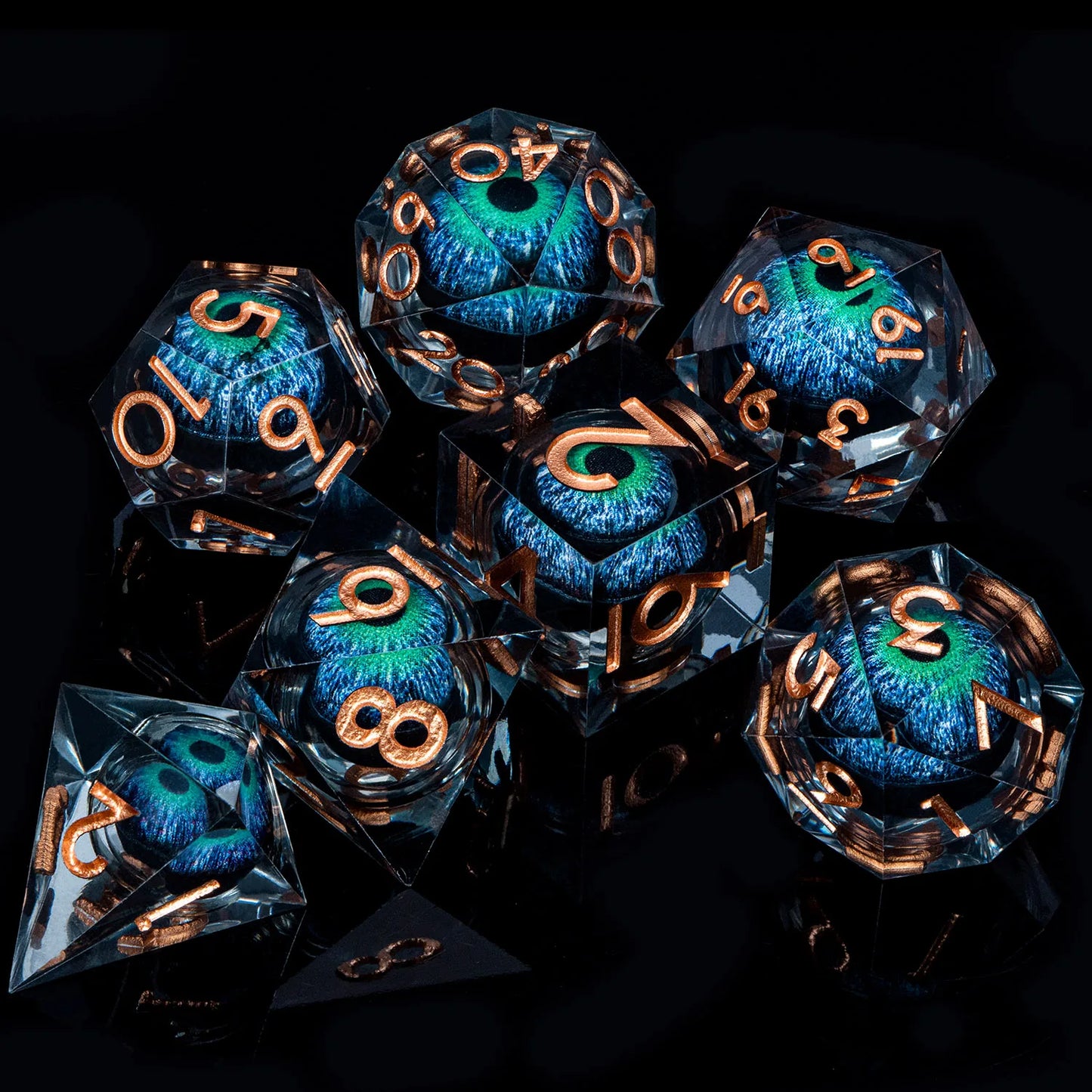 DnD D20 Liquid Eye/Ring/Sphere Dice Sets