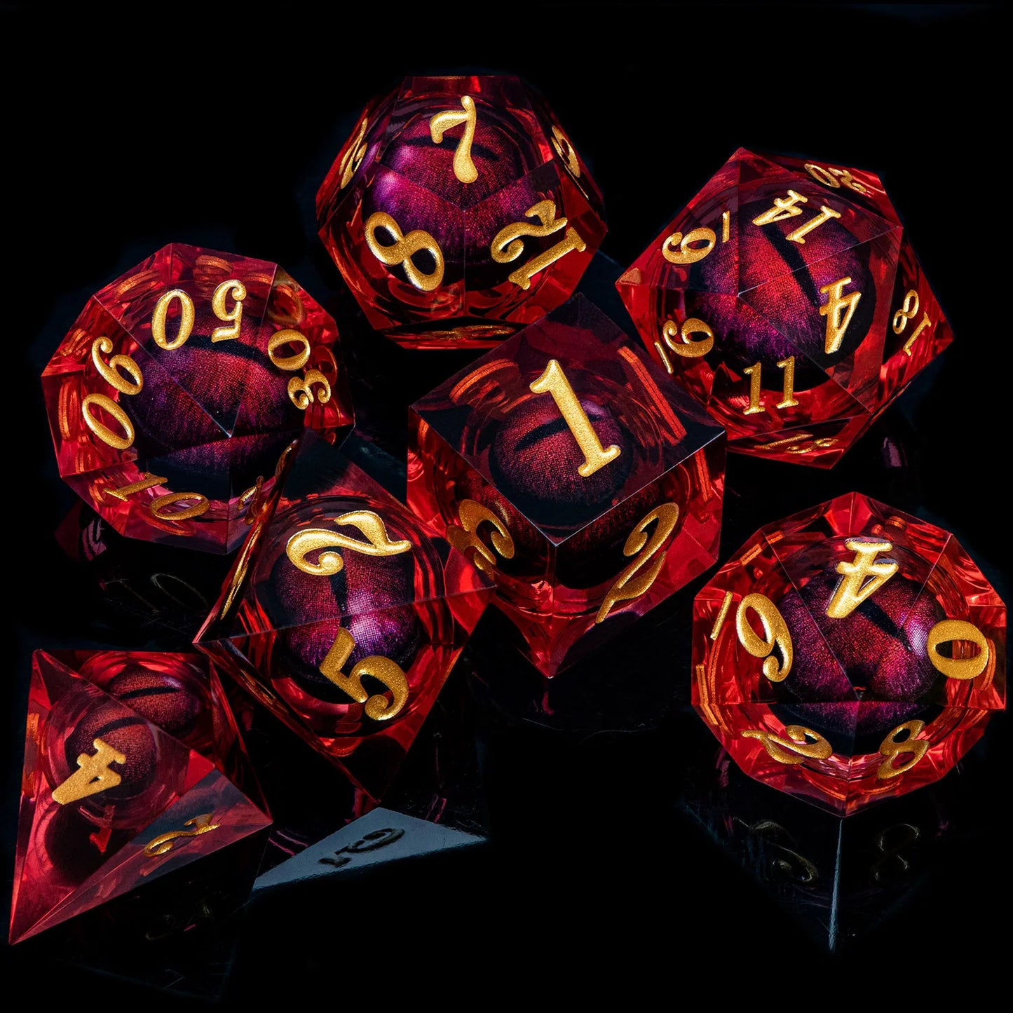 DnD D20 Liquid Eye/Ring/Sphere Dice Sets