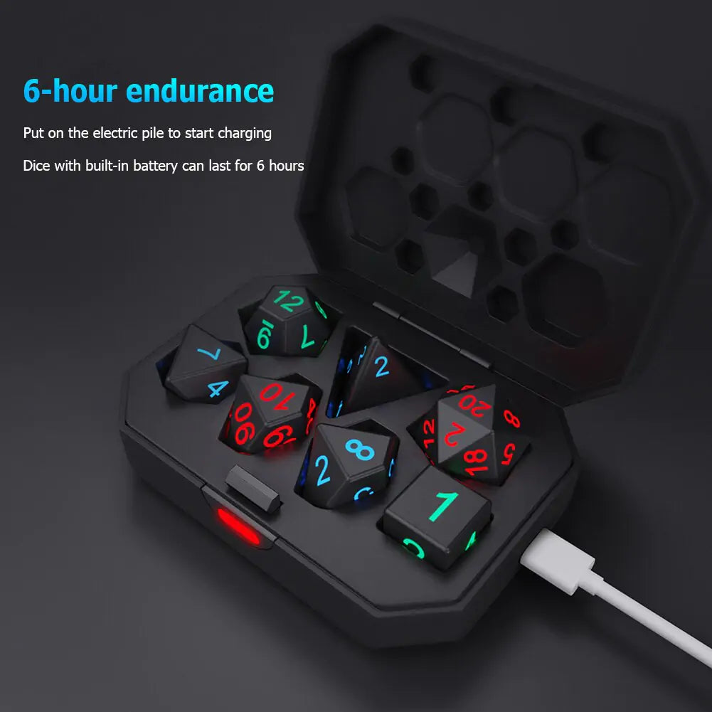 Electronic Luminous LED Dice Set Carrier