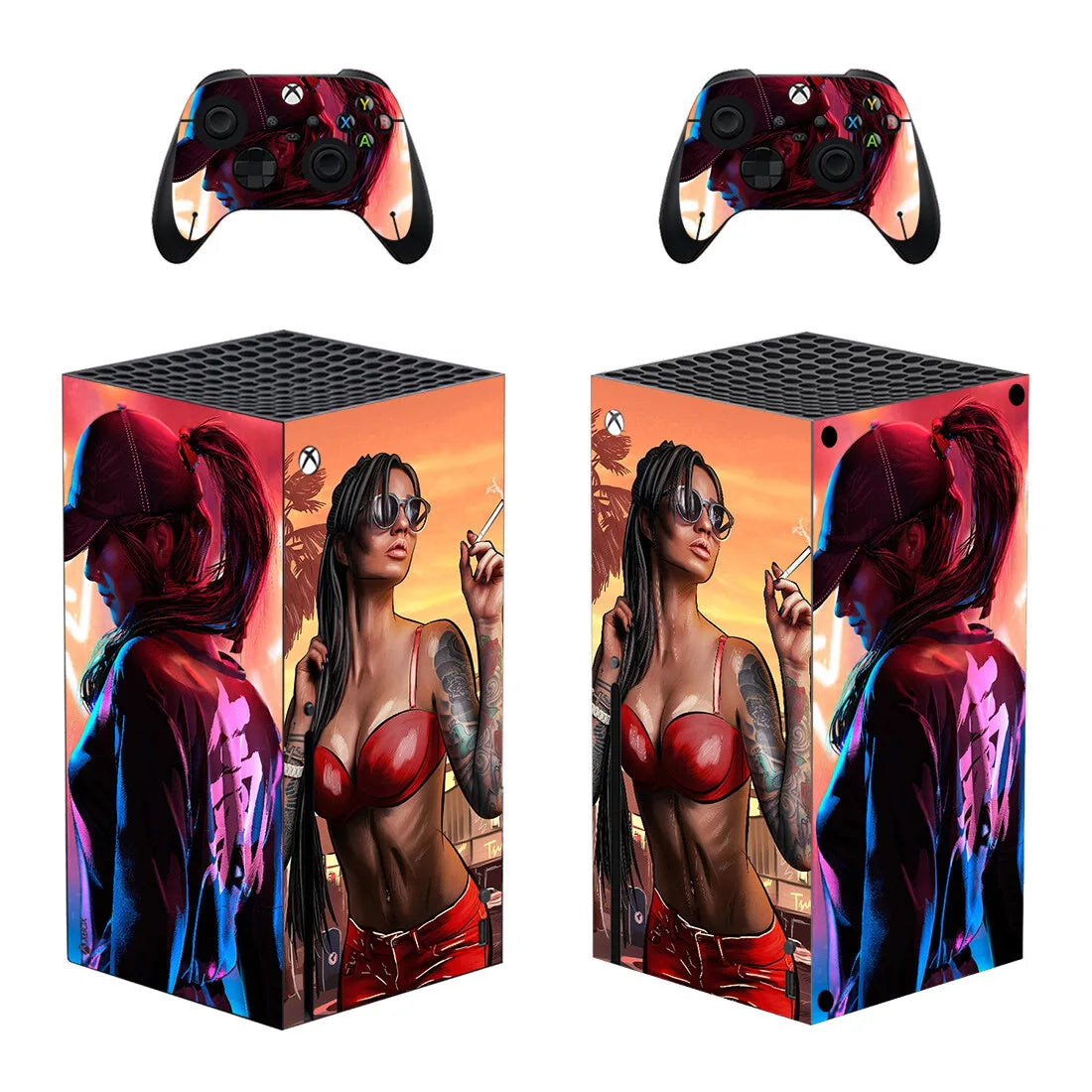 GTA VI Decal Skins for Series X Console & Controller