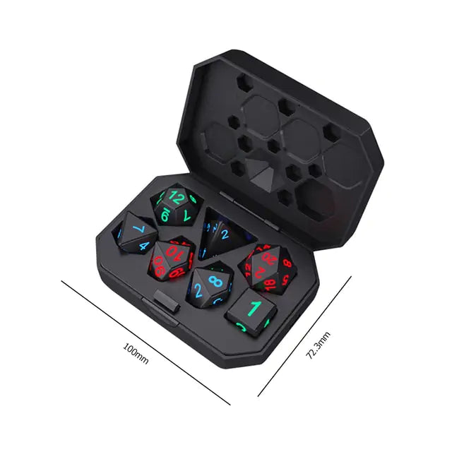 Electronic Luminous LED Dice Set Carrier