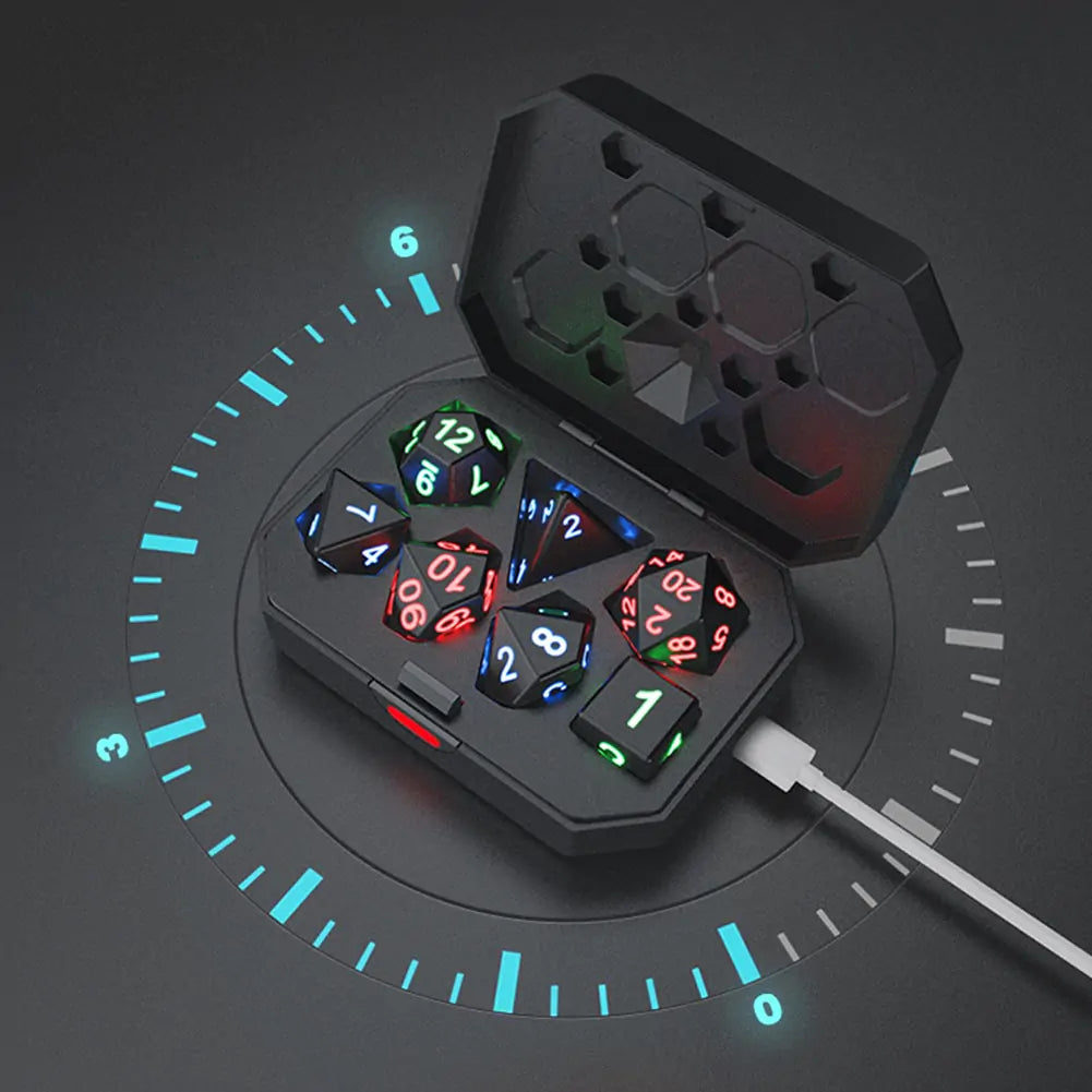 Electronic Luminous LED Dice Set Carrier