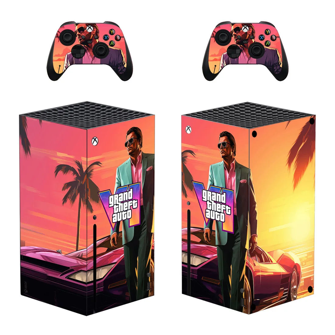 GTA VI Decal Skins for Series X Console & Controller