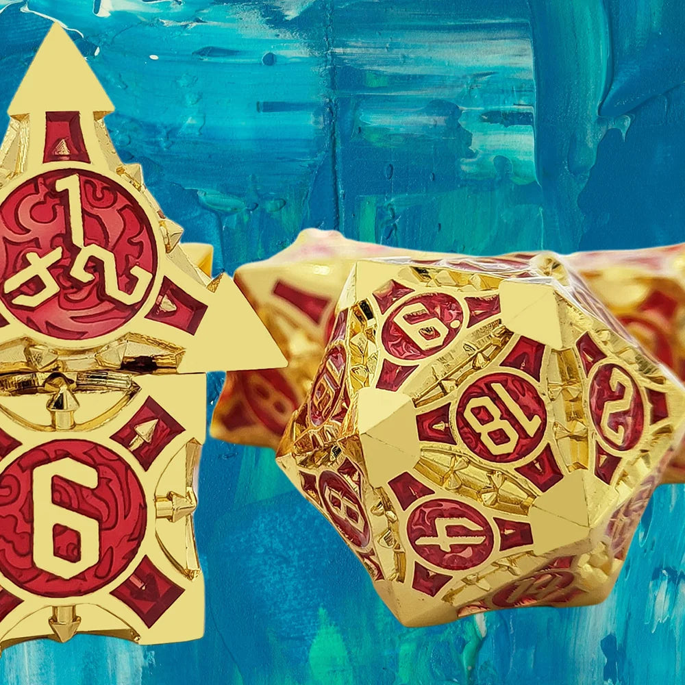 Zinc Alloy Metal Polyhedral D&D Dice Set