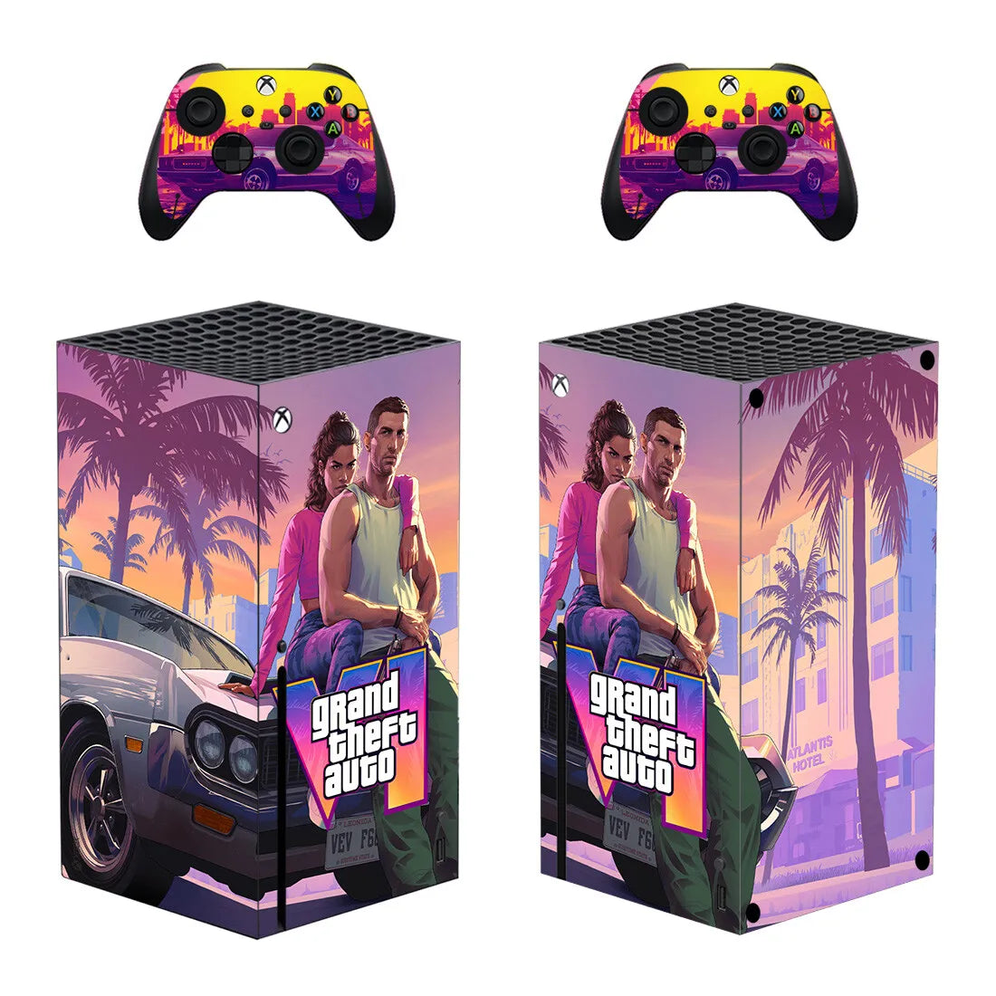 GTA VI Decal Skins for Series X Console & Controller