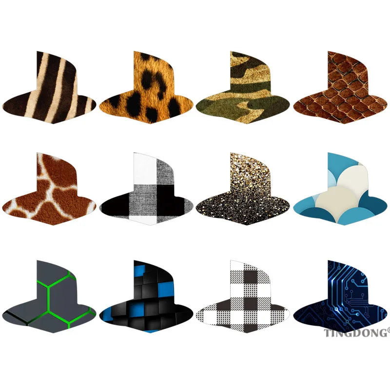 For PS5 Console Custom 12 PCS Vinyl Decal Skin Sticker For PS5 Glossy Logo Underlay For PS5 Disk Digital Version Accessories