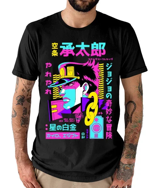 JoJo’s Bizarre Adventure Jotaro Kujo Vintage Cotton T-shirt
