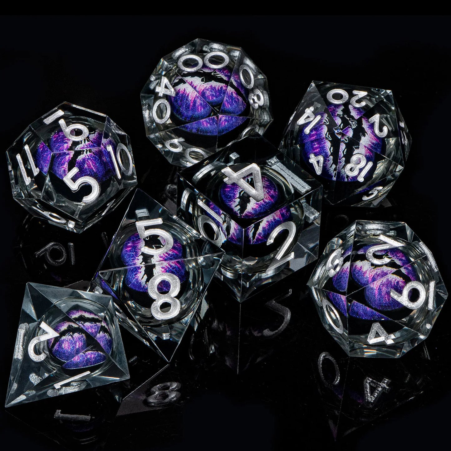 DnD D20 Liquid Eye/Ring/Sphere Dice Sets