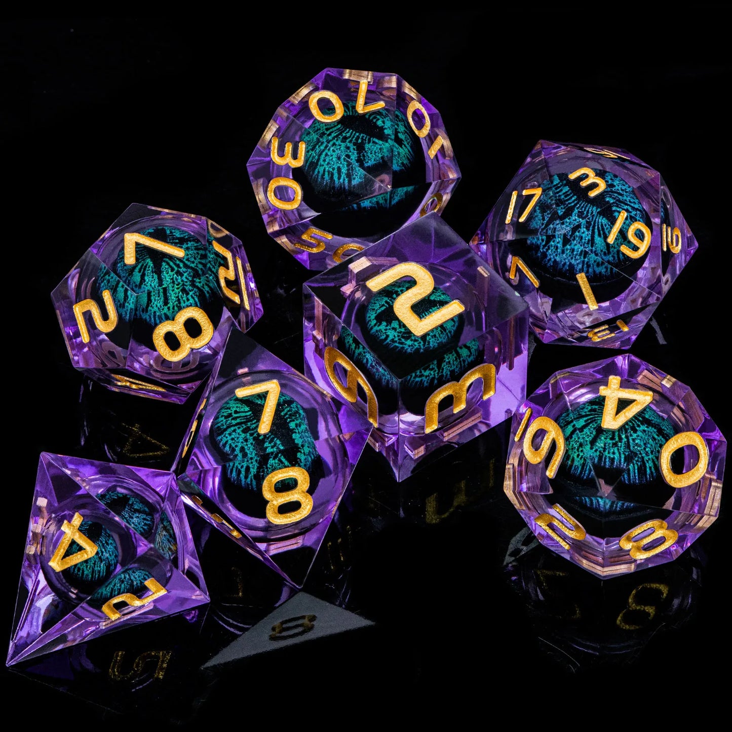 DnD D20 Liquid Eye/Ring/Sphere Dice Sets