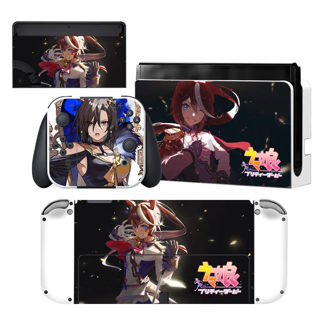 Uma Musume Pretty Derby Vinyl Decal for Nintendo Switch OLED Console, Dock, & Controller