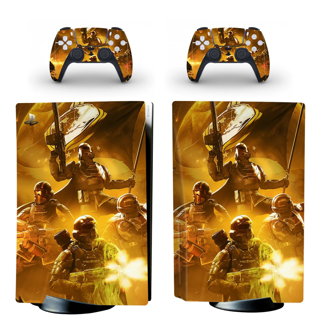 Helldivers II Decal Cover for PS5 Console & Controller