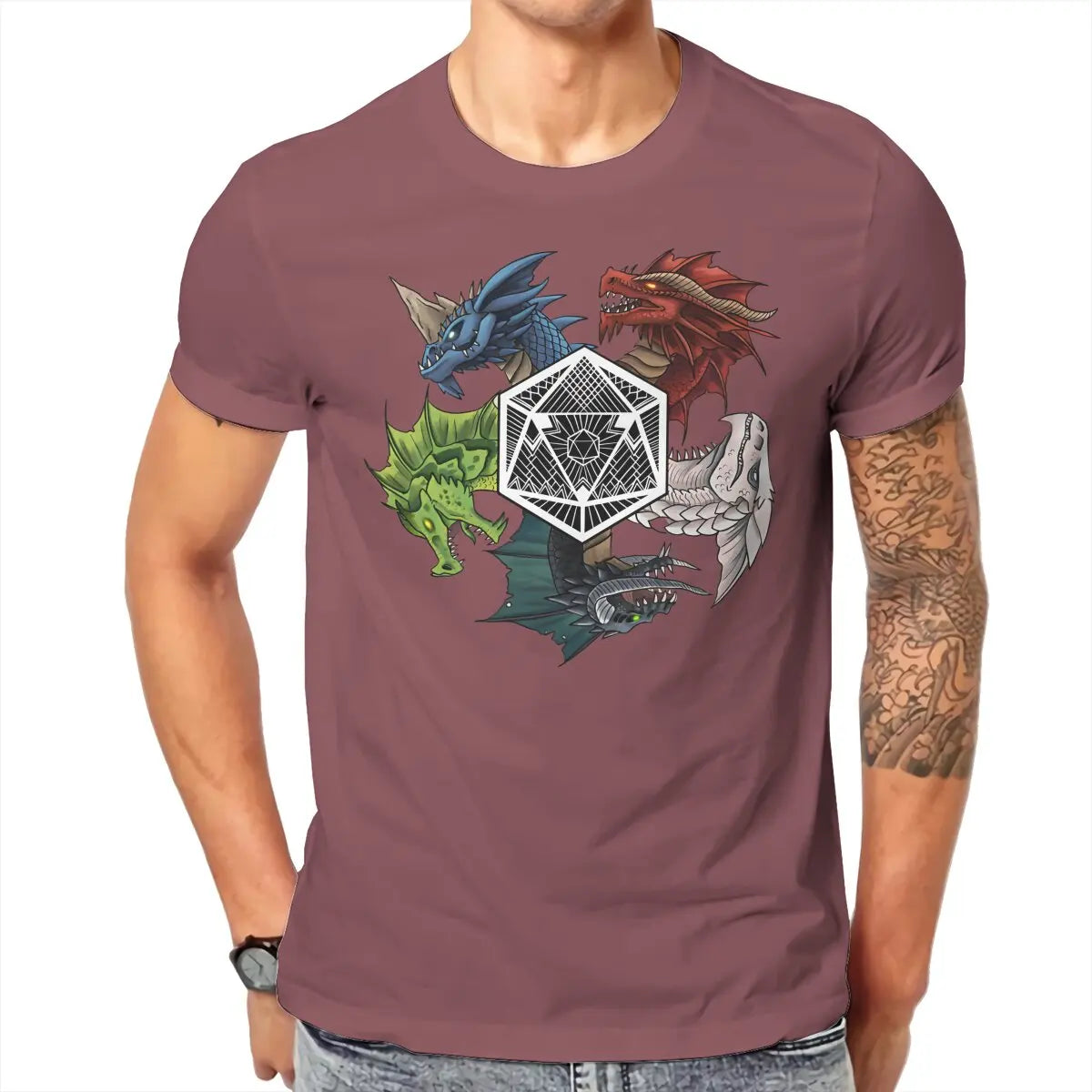 D&D Chromatic Dragons Cotton T-shirt