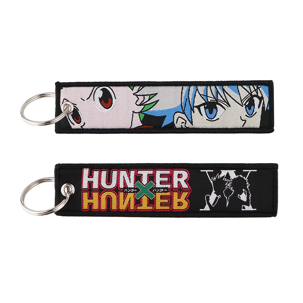 Anime Embroidered Key Fob Ring Tags