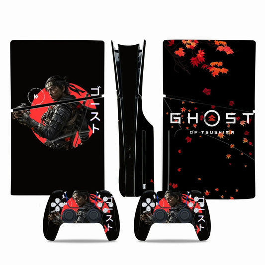 Ghost of Tsushima Skins for PS5 Slim Disc Console & Controller