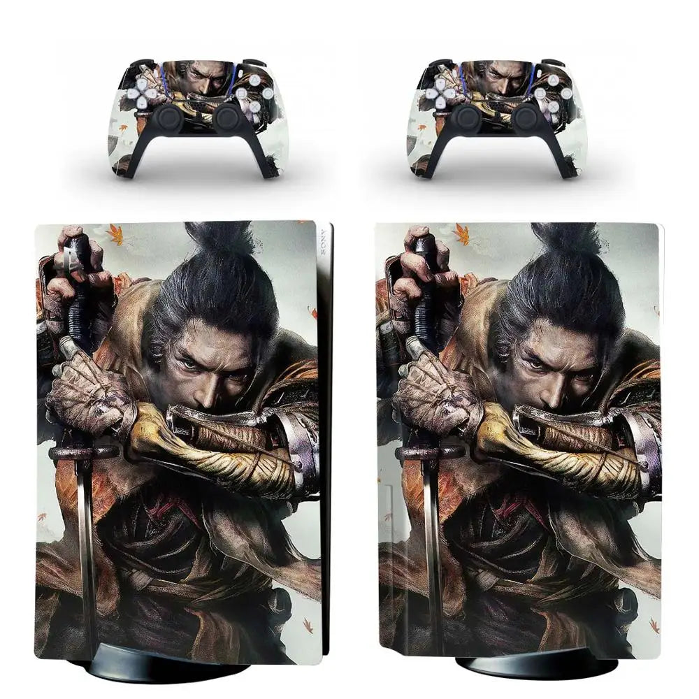 Sekiro Skin Decal for PS5 Disc Console & Controller