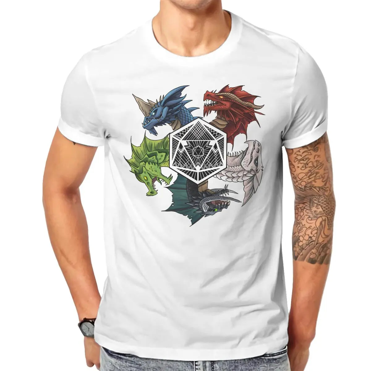 D&D Chromatic Dragons Cotton T-shirt