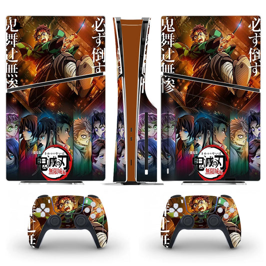 Demon Slayer Infinity Castle Skin for  PS5 Slim Console & Controller