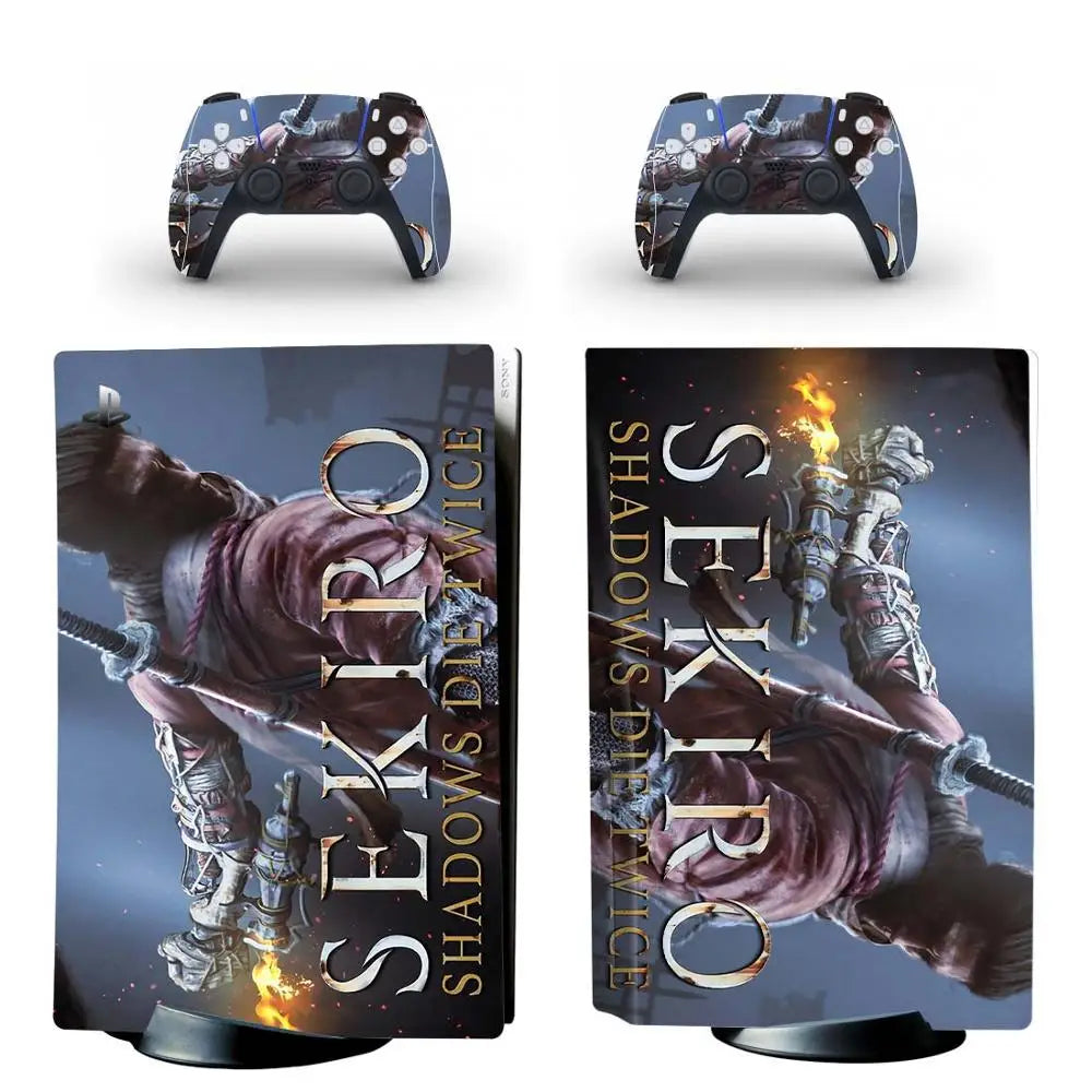 Sekiro Skin Decal for PS5 Disc Console & Controller