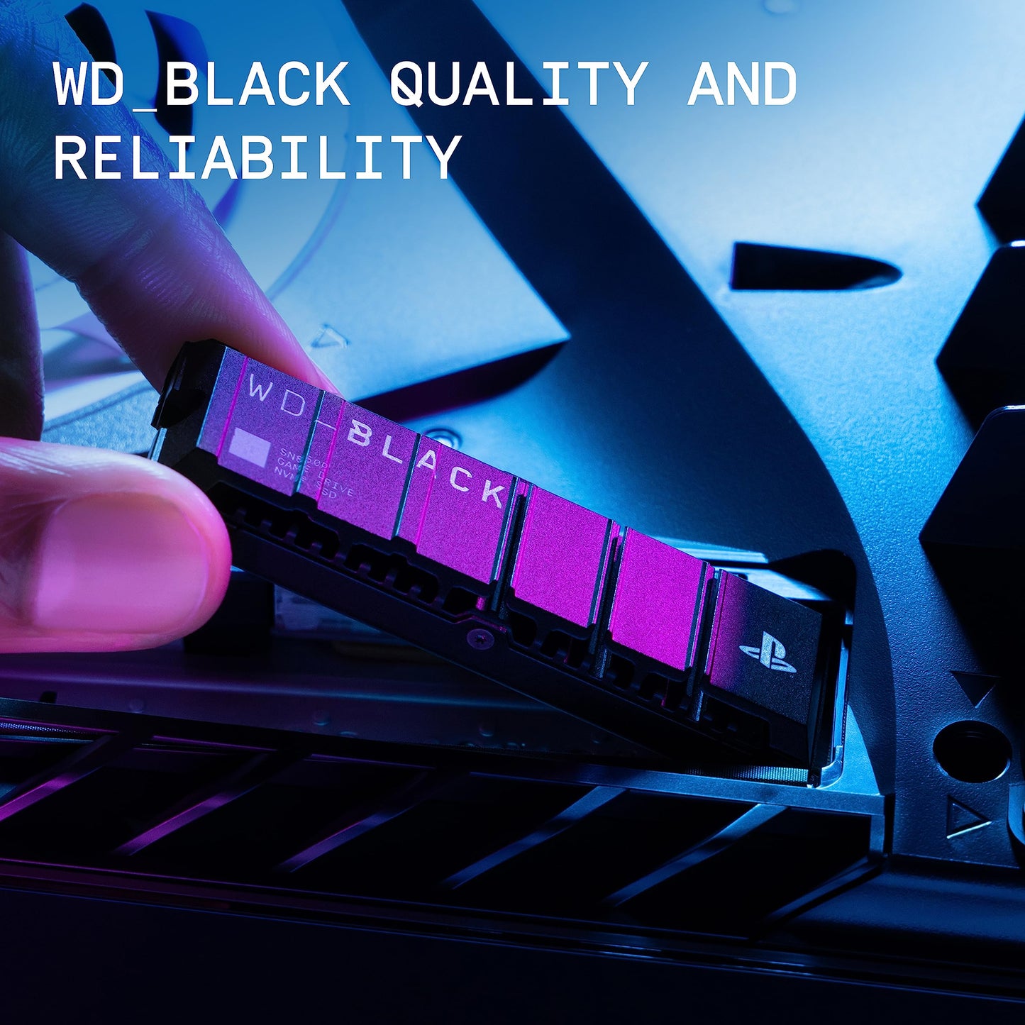 WD_BLACK 2TB SN850P NVMe M.2 SSD Officially Licensed Storage Expansion for PS5 Consoles, up to 7,300MB/s, with heatsink - WDBBYV0020BNC-WRSN