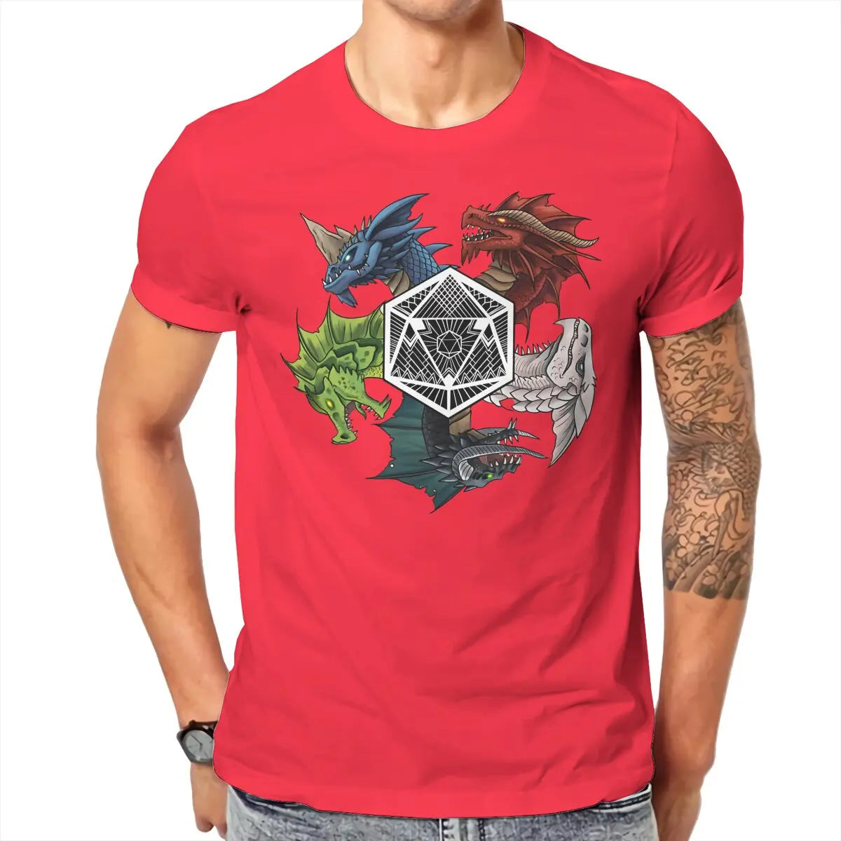 D&D Chromatic Dragons Cotton T-shirt