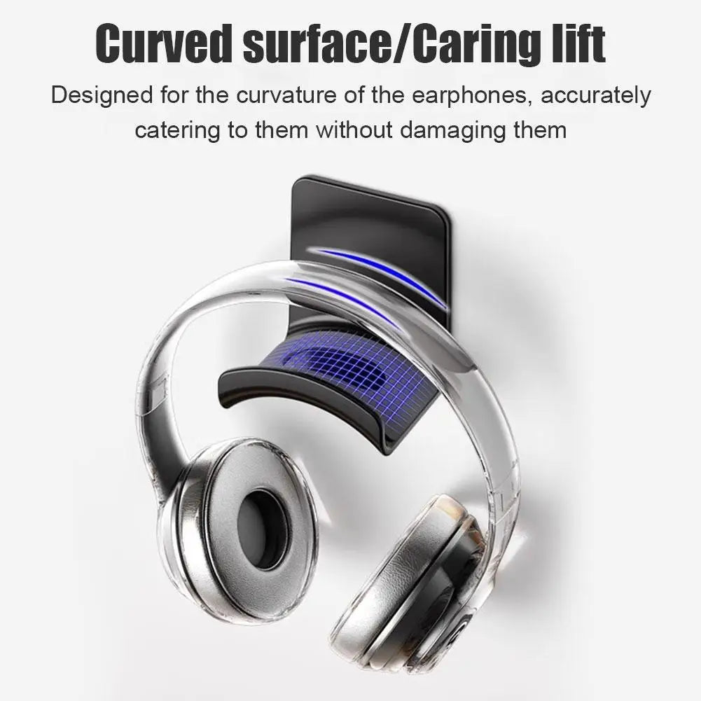 Universal Adhesive / Wall Mount Headphone Rack Stand