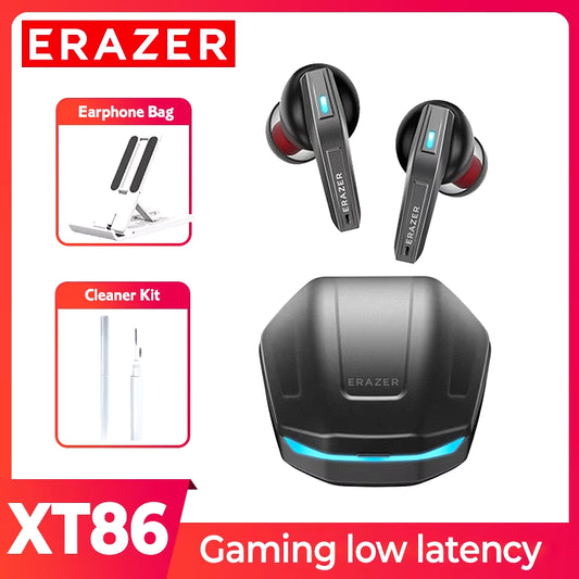 ERAZER XT86 Bluetooth Earphones Wireless Headphones Gamer Headset Waterproof TWS Noise Reduction with Mic ERAZER Earbuds