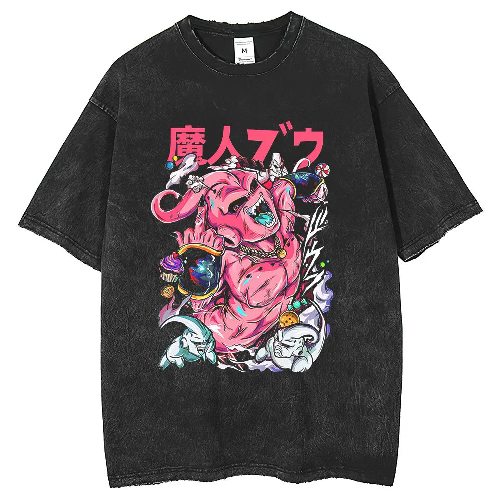 Dragon Ball Majin Buu Retro Cotton T-shirt