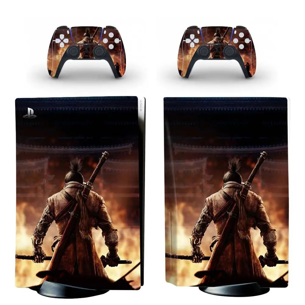 Sekiro Skin Decal for PS5 Disc Console & Controller