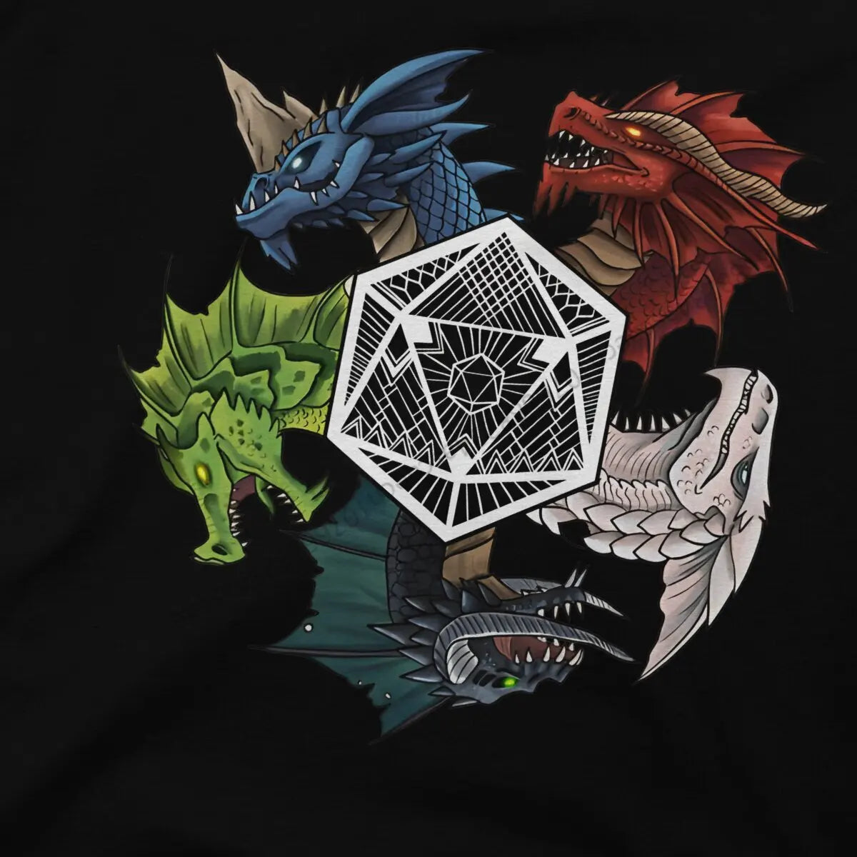 D&D Chromatic Dragons Cotton T-shirt