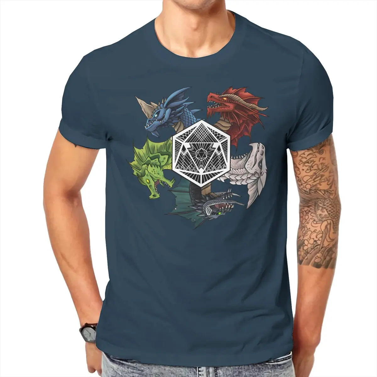 D&D Chromatic Dragons Cotton T-shirt