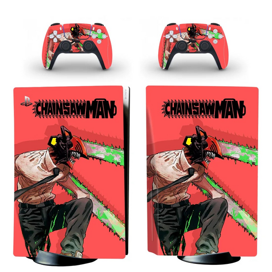 Chainsaw Man Skins for PS5 Console & Controller