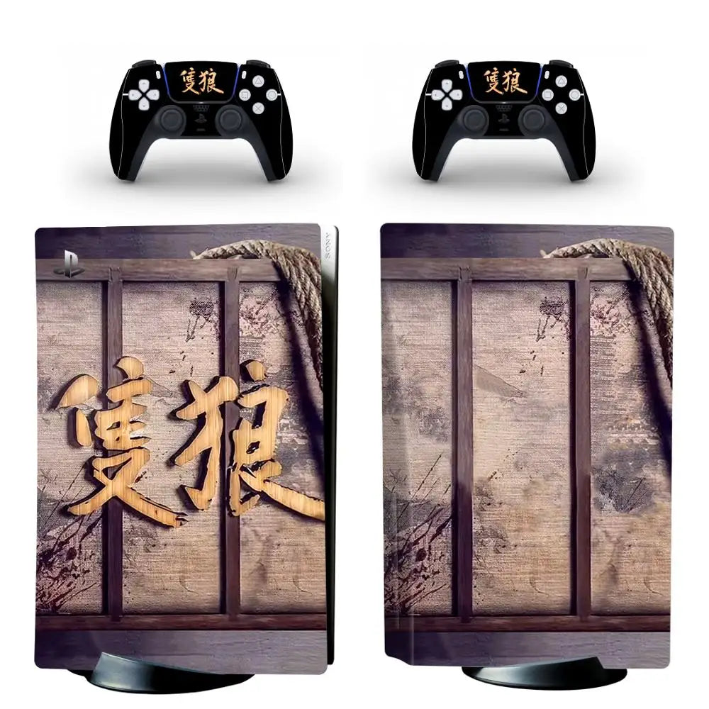 Sekiro Skin Decal for PS5 Disc Console & Controller