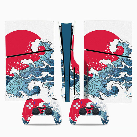 Rising Sun's Great Wave Skin for Playstation/Xbox Consoles & Controllers