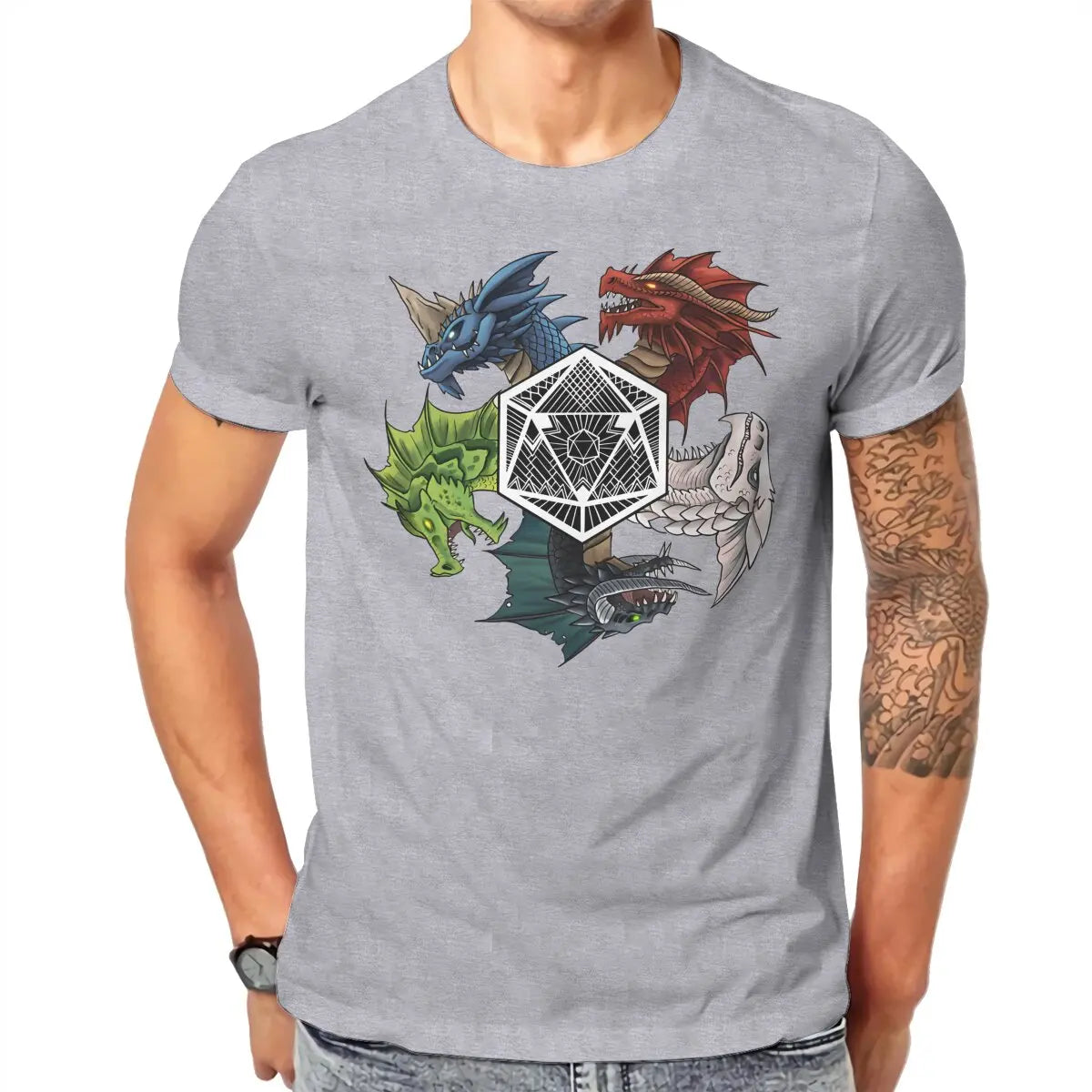 D&D Chromatic Dragons Cotton T-shirt