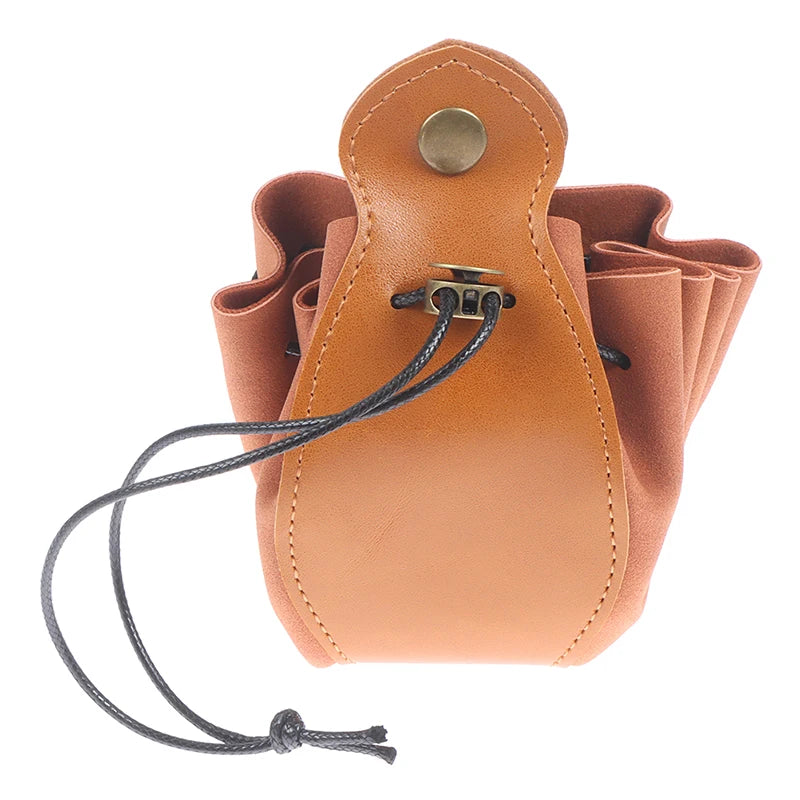 D&D Genuine Leather Dice Drawstring Pouch