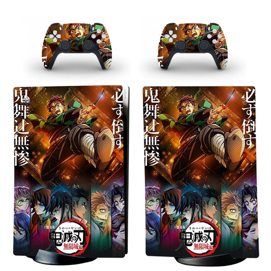 Demon Slayer Infinity Castle Skin for PS5 Digital Console & Controller