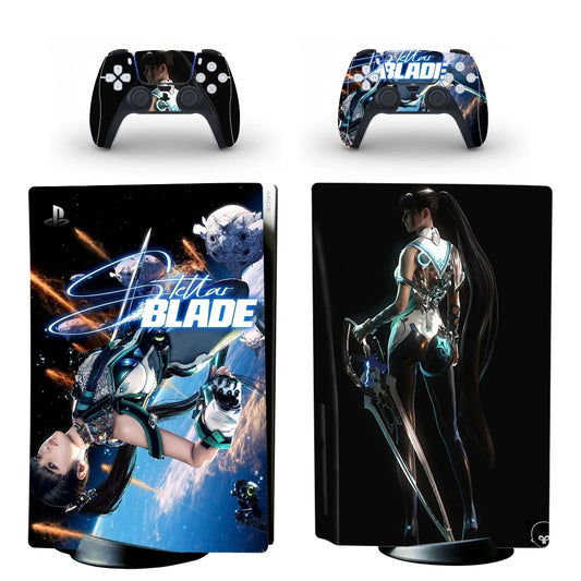 Game Stellar Blade PS5 Disc Skin Sticker Protector Decal Cover for Console Controller PS5 Disk Skin Sticker Vinyl