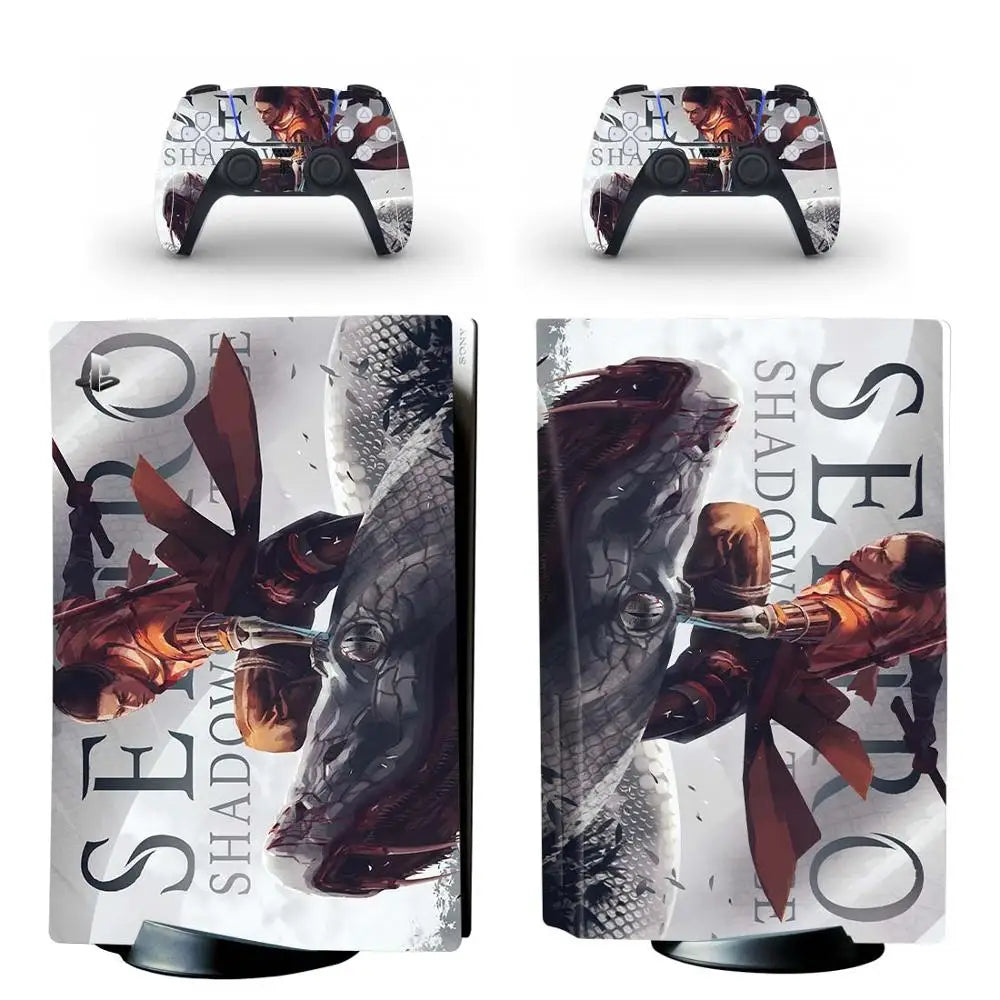 Sekiro Skin Decal for PS5 Disc Console & Controller